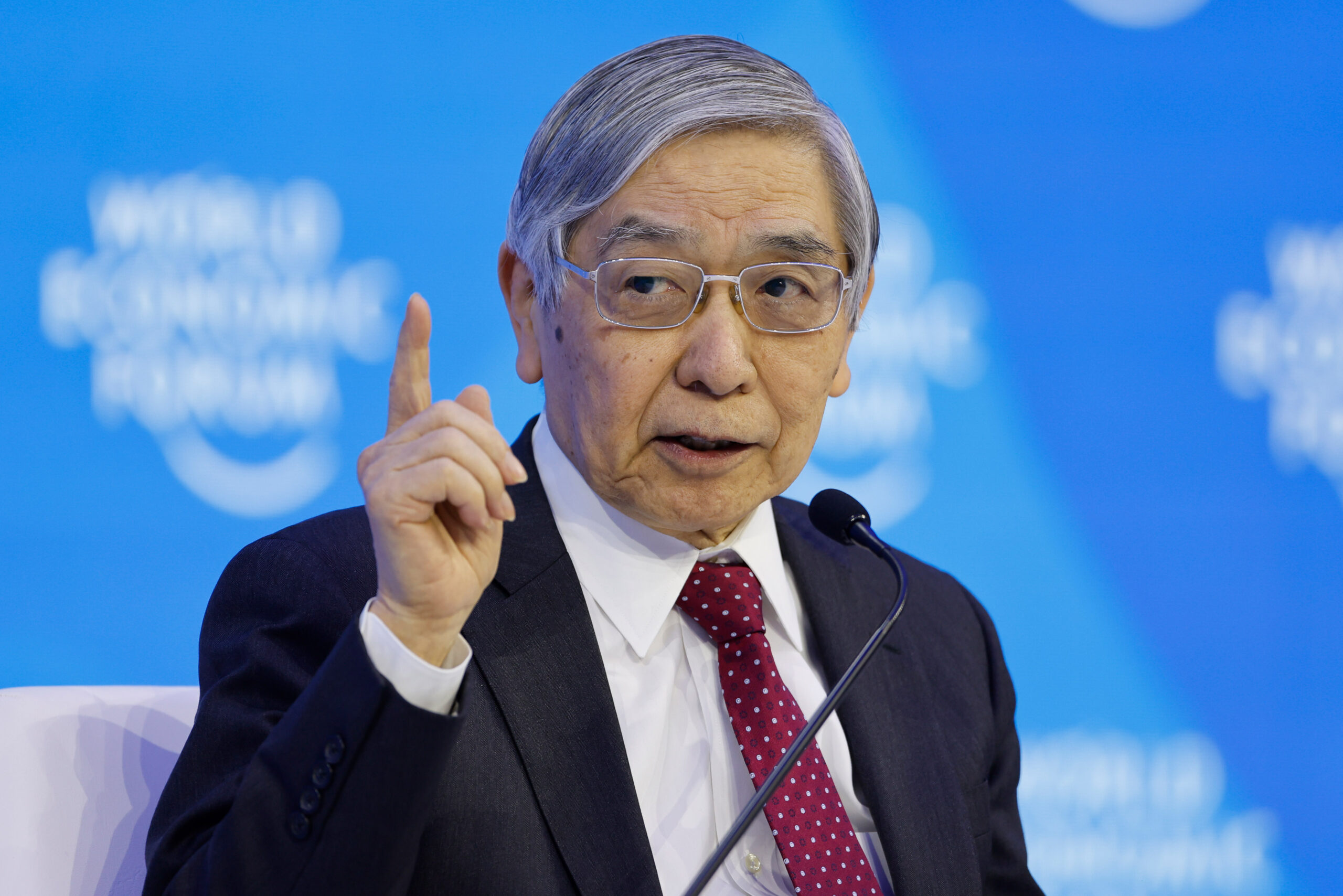 Kuroda, expressed optimism that a controlled rise in inflation would help break the cycle of stagnation.