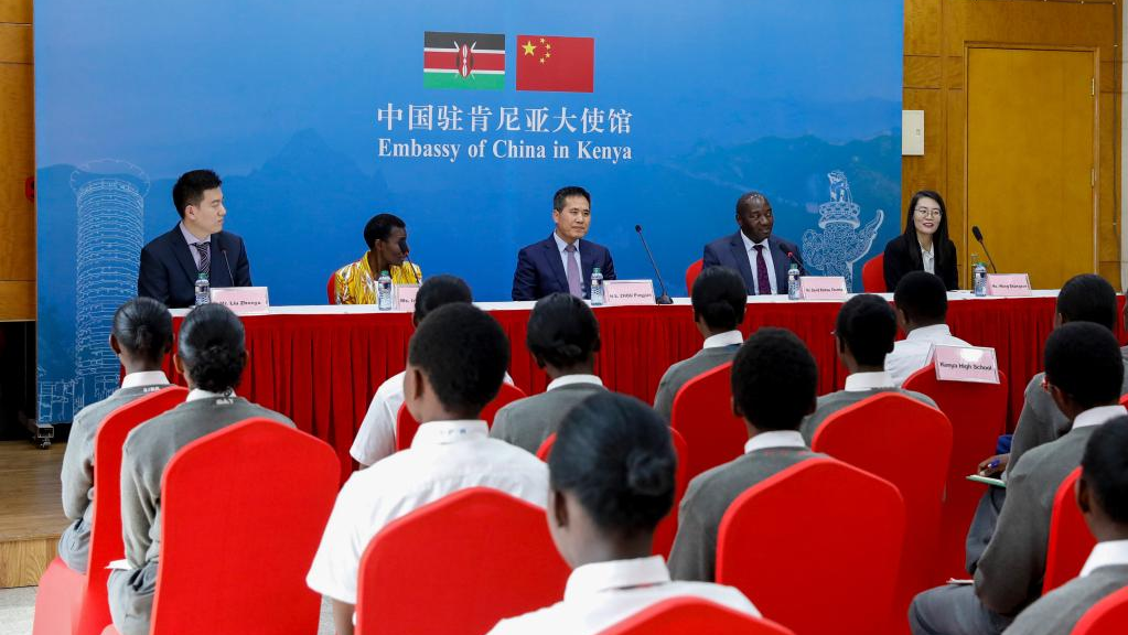 Chinese influence in Kenya -Chinese Embassy in Kenya hosts Kenyan students to interact with Ambassador Zhou Pingjian